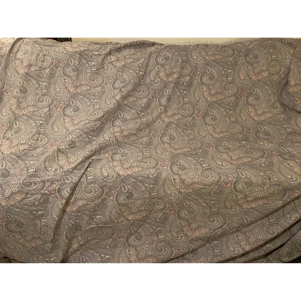 vintage Ralph Lauren fenton Paisley duvet cover 2 shams Pink Queen boho heritage